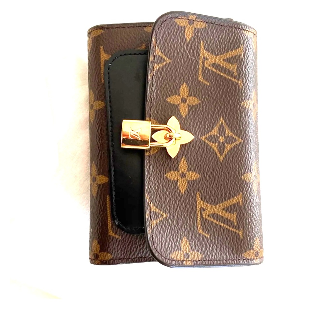 Louis Vuitton Flower Compact Wallet Black